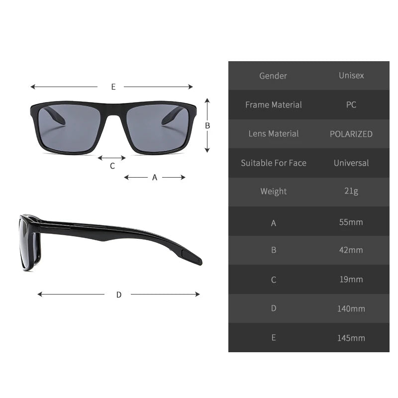 Ultralight Polarized Sunglasses for UV400 Driving Outdoors