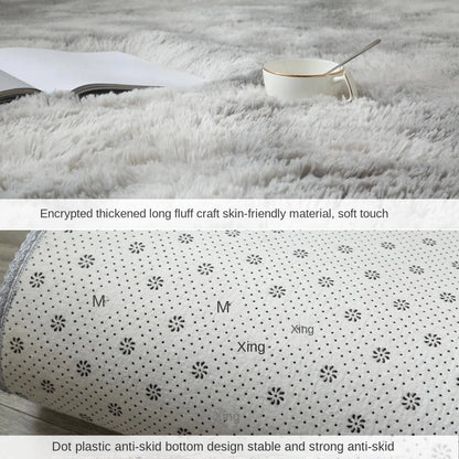 Fluffy Thick Tie Dye Bedroom Rugs