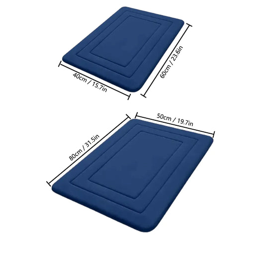 Verdickte, saugfähige und rutschfeste Flanell-Badematte 