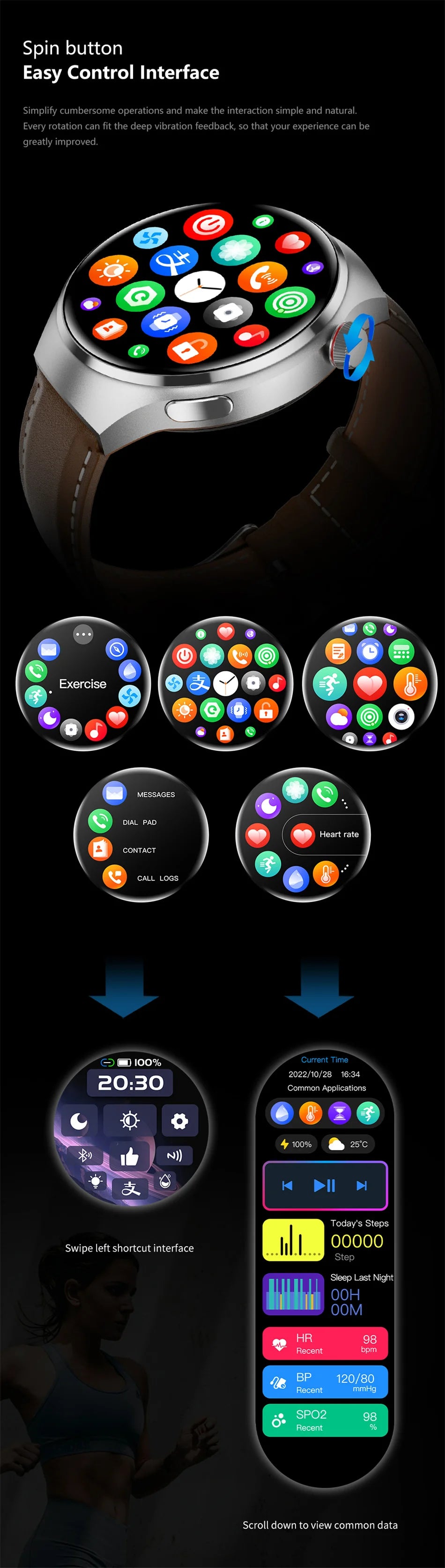 GT4 Sport Smart 1.5 IPS Display IP68 Bluetooth Call - Android Watch