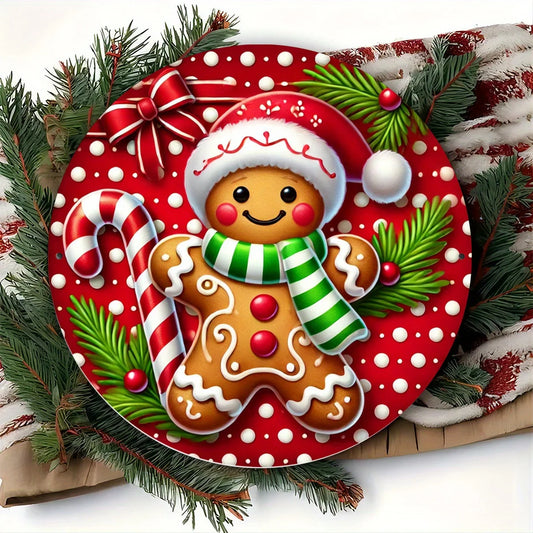 Gingerbread Man Christmas Kitchen Round Rugs