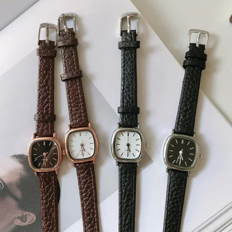 Montres bracelet décontractées vintage de haute qualité pour dames