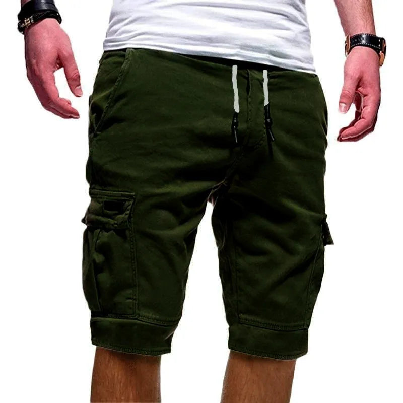 Summer Streetwear Solid Half Length Shorts