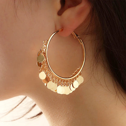 Geometric Round Women's Earrings