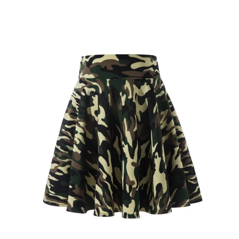 Women's Black Pleated Mini Skirt