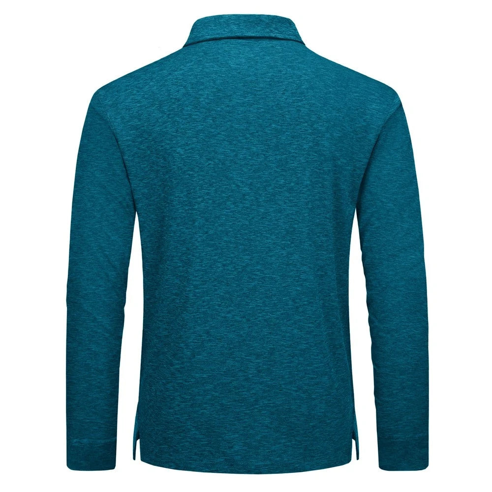 Men Sportwear Long-sleeve Polo Shirt