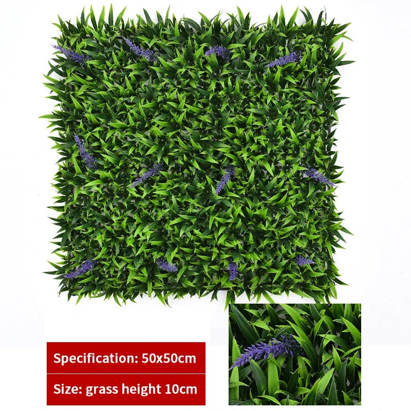 Haie topiaire artificielle en buis protégée contre les UV