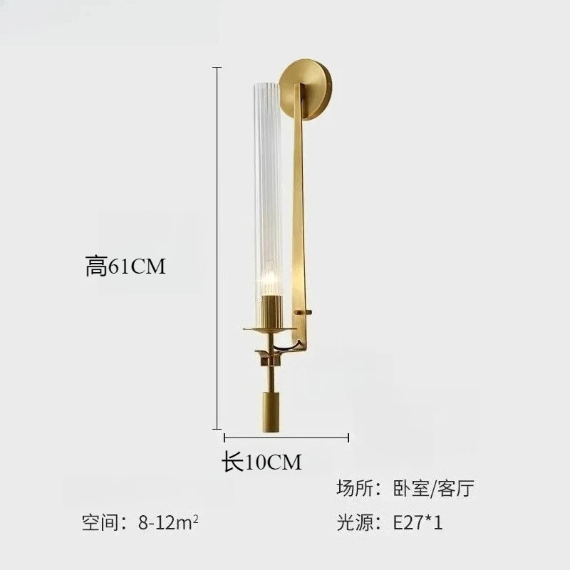 Applique murale LED moderne en verre nordique 