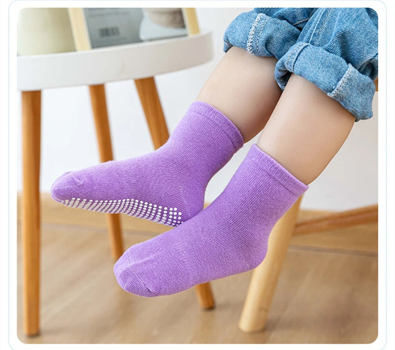 Chaussettes trampoline antidérapantes pour bébé, grandes tailles