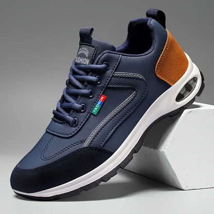 Baskets en cuir pour homme, idéales pour la course à pied et le jogging. 