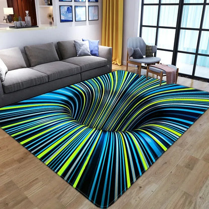 3D Vortex Illusion  Entrance Door Floor Carpet