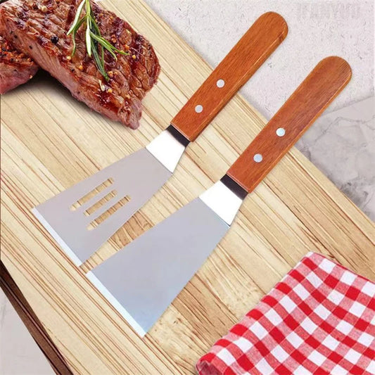 Non Stick Wooden Handle Pancake Beef Spatula Utensils