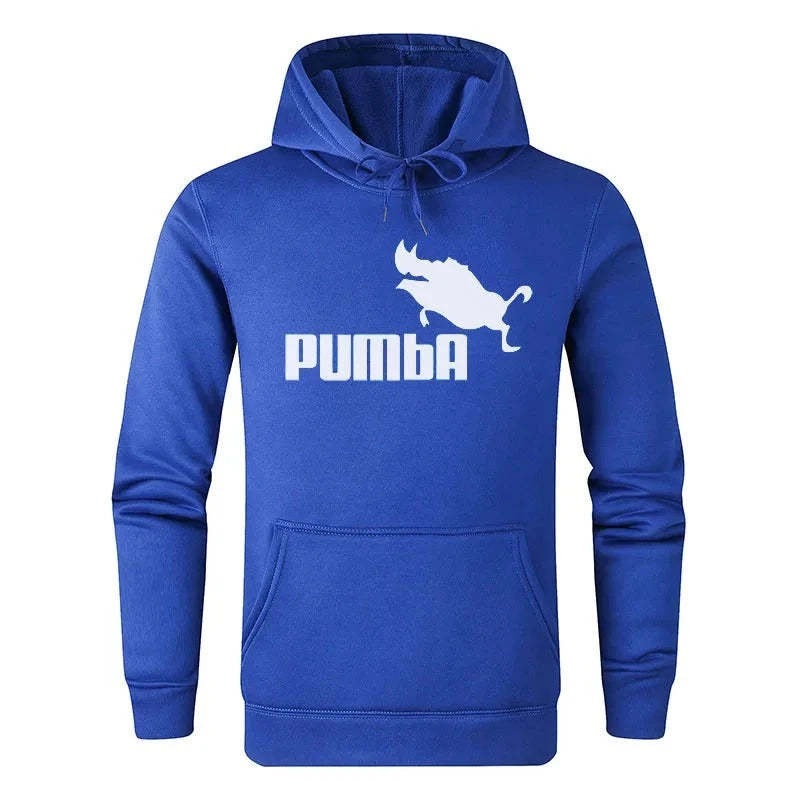 Herbst/Winter Pumba Print Herren Sportwear Hoodie