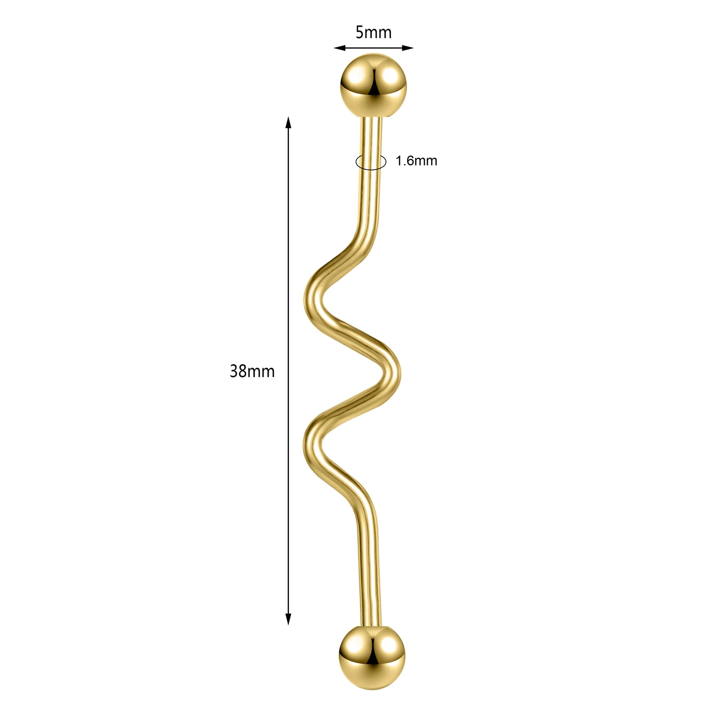 Anneaux de barre en acier inoxydable pour femmes - Boucles d'oreilles pendantes pour le nez 