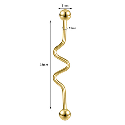 Anneaux de barre en acier inoxydable pour femmes - Boucles d'oreilles pendantes pour le nez 