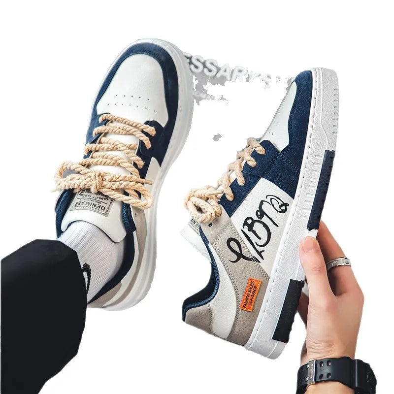 Men's Casual Platform Lace-Up Sneakers