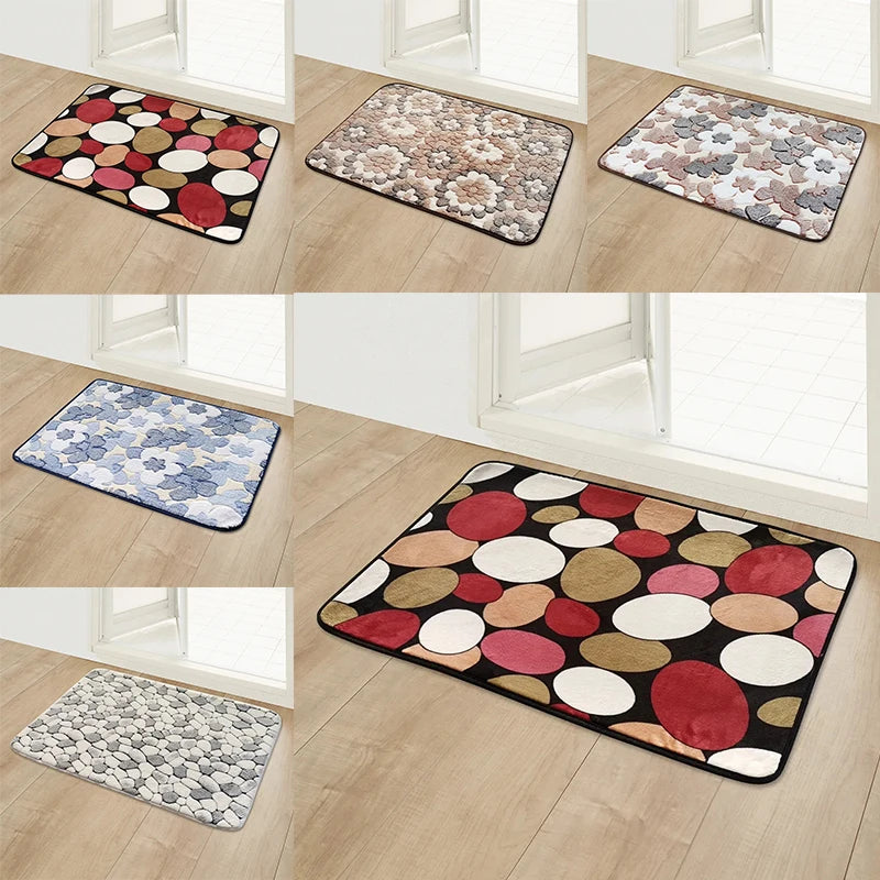 Anti-Slip Coral Fleece Entrance Door Mat