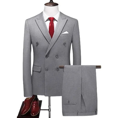 Men's Regular Length Flat 2 Pcs Business/Wedding Suit