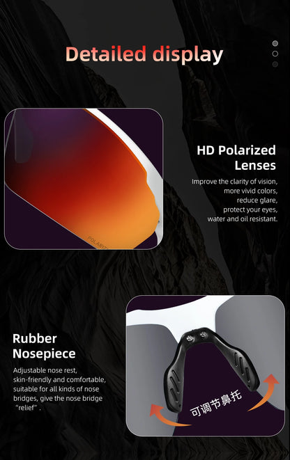 Polarized UV400 Sports Sunglasses True Color for Driving, Fishing, Running