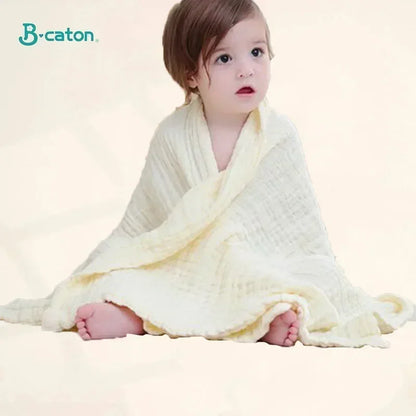 6-Layer Cotton Cartoon Baby Bath Towel