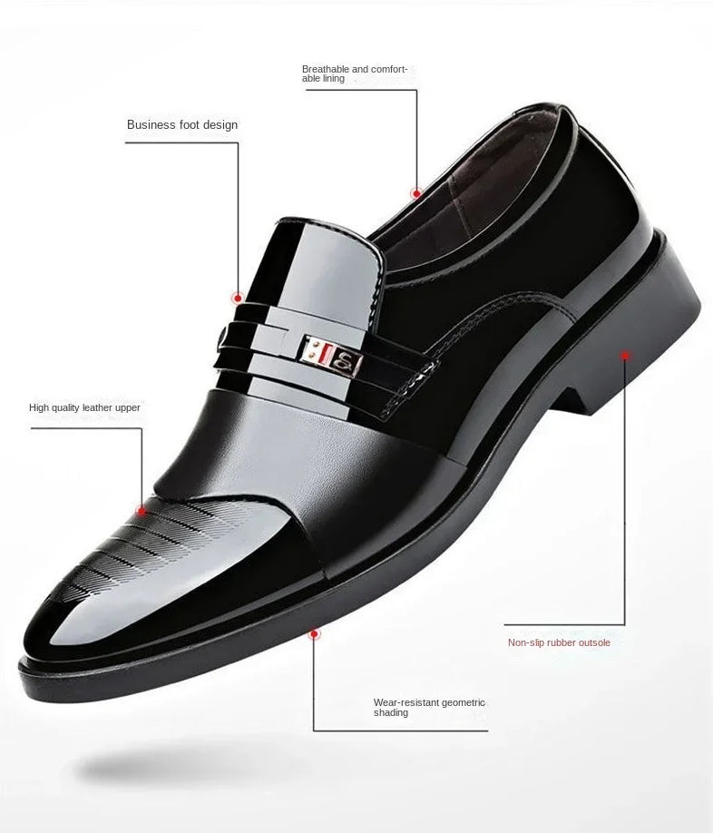 Chaussures habillées classiques en cuir Oxford pour hommes