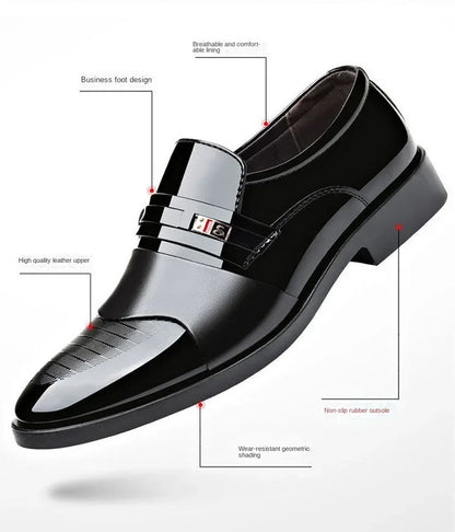 Chaussures habillées classiques en cuir Oxford pour hommes