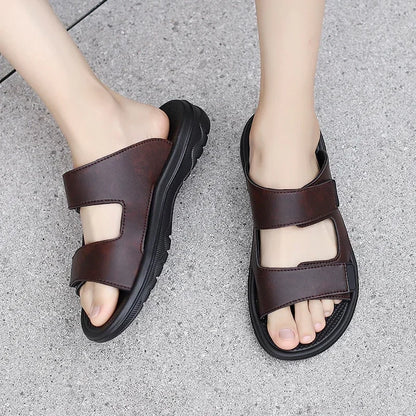 Lightweight Weave Men's Leather Sandals