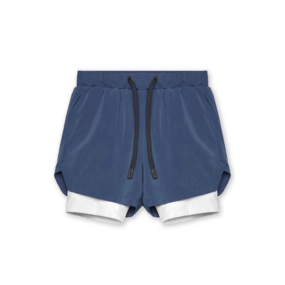 Summer Quick-Dry Double-Layer Gym Shorts for Men