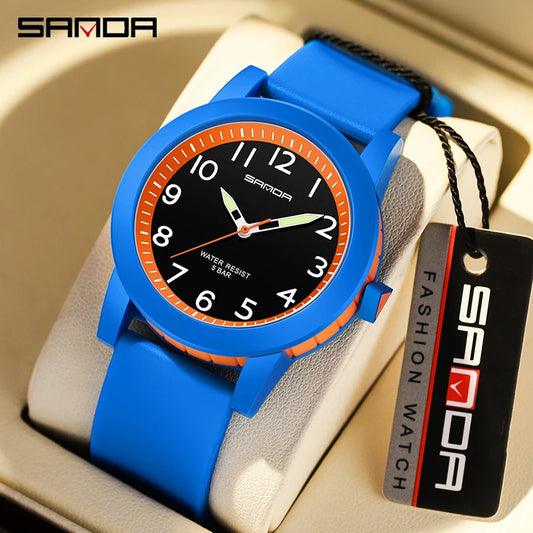 Unisex Waterproof Round Shape Quartz Rubber Watches