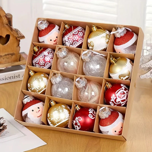 16pcs Christmas Tree Ball Ornaments