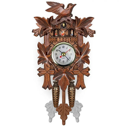 Vintage Silent Pendulum Wooden Wall Clock