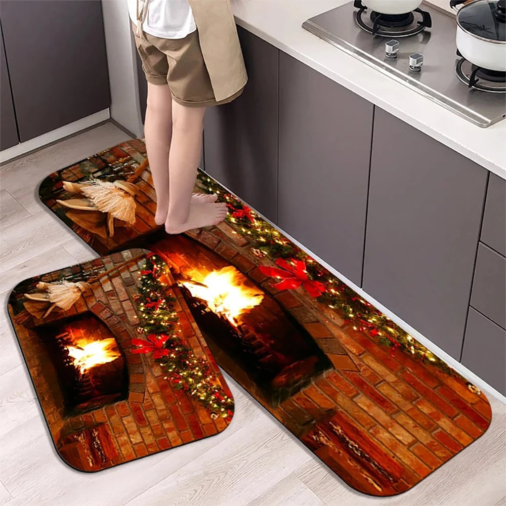 christmas kitchen rugs
