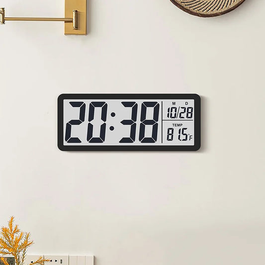 Battery-Powered LCD Wall Clock