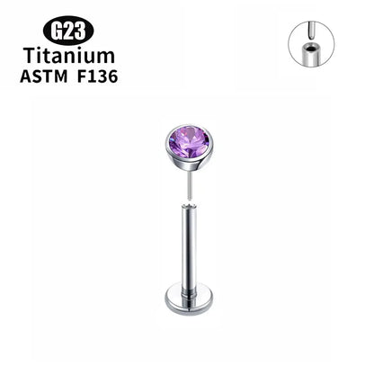 Bijoux de nez en pierre de Zircon titane