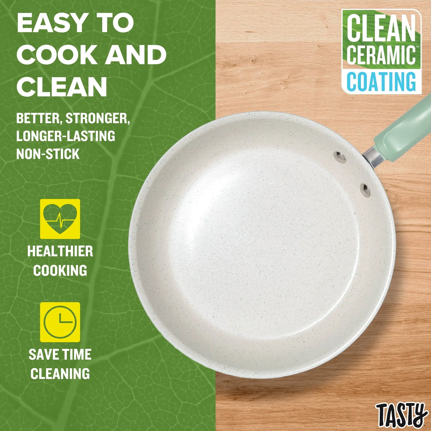 Batterie de cuisine en céramique antiadhésive en aluminium de 16 pièces