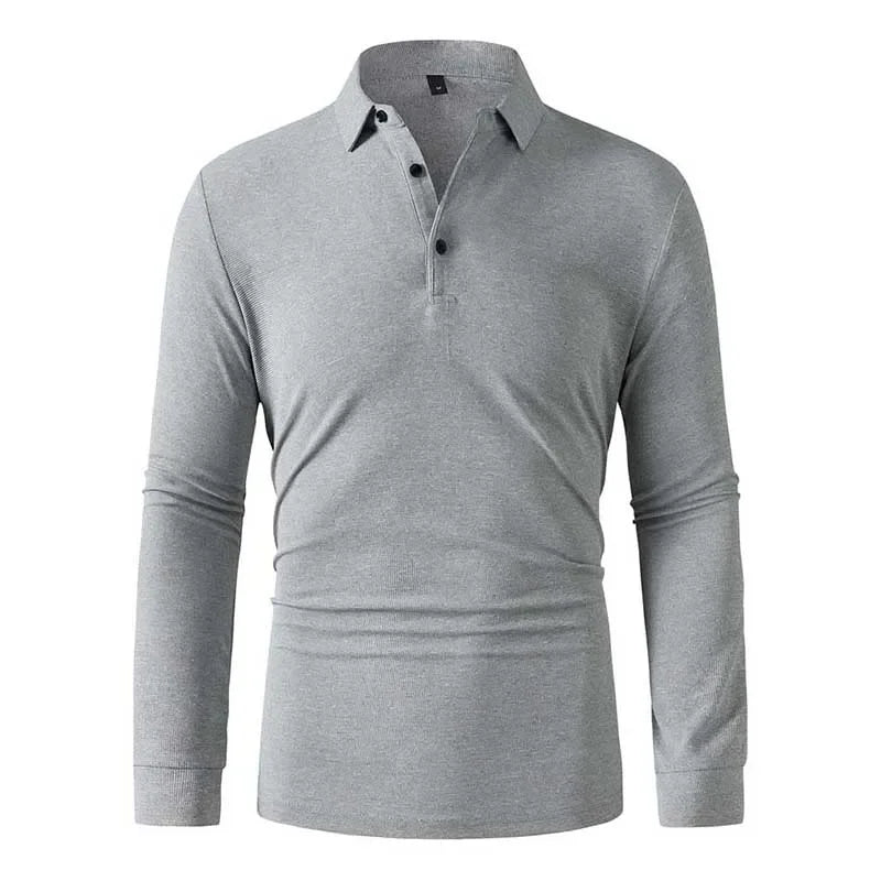 Men Sportwear Long-sleeve Polo Shirt