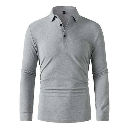 Men Sportwear Long-sleeve Polo Shirt