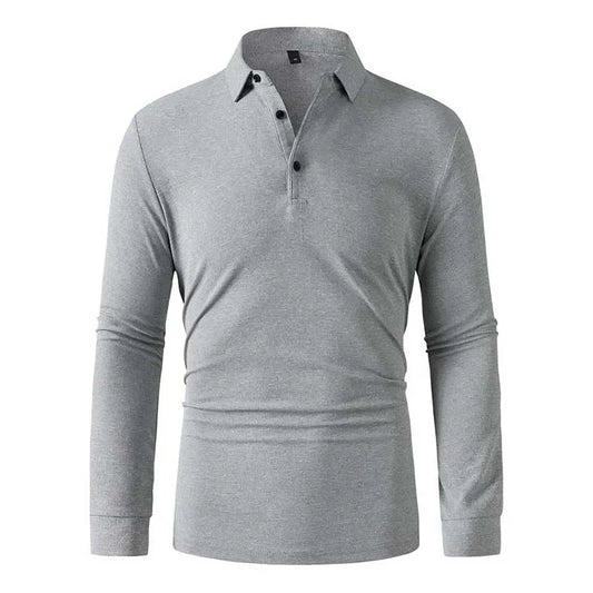 Men Sportwear Long-sleeve Polo Shirt
