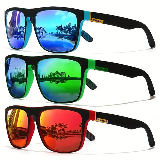 Unisex Sports Cycling Polarized Square Sunglasses
