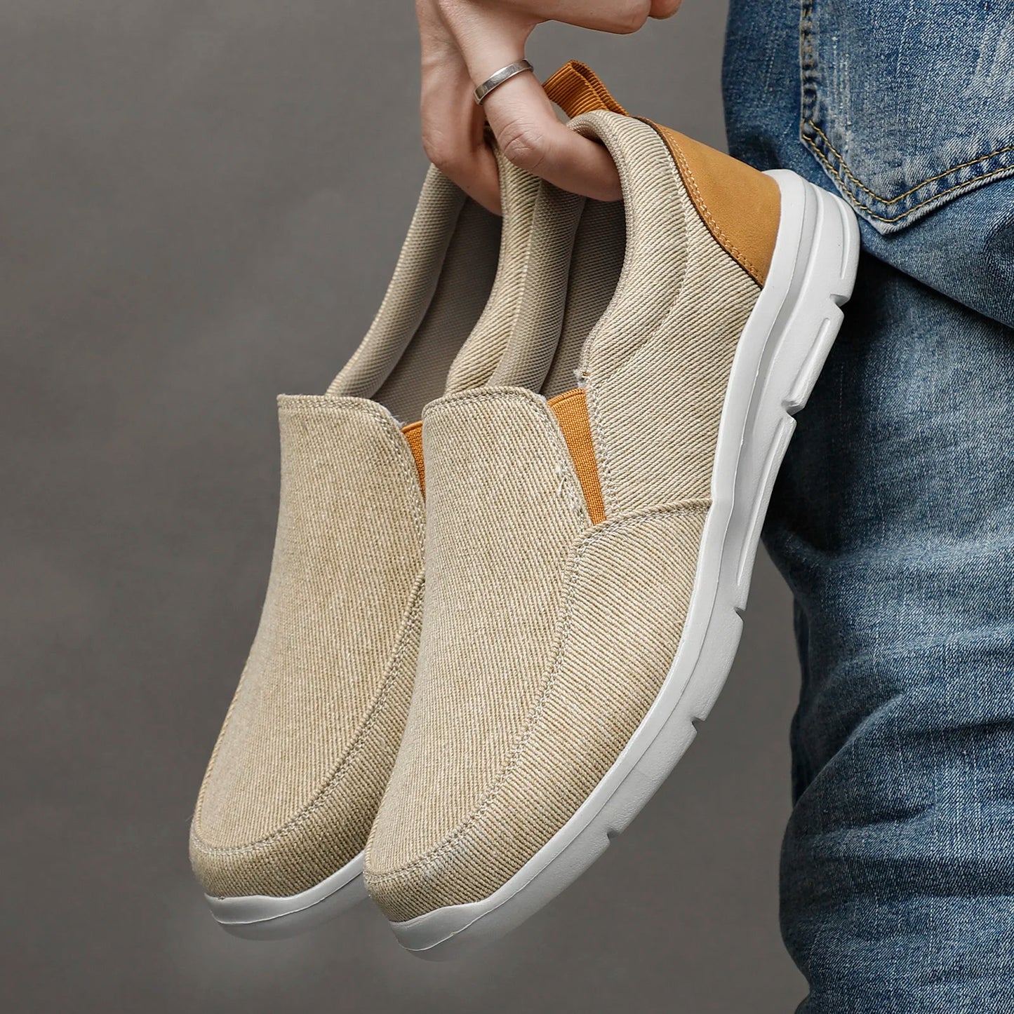 Men's Casual Slip-On Canvas Sneakers