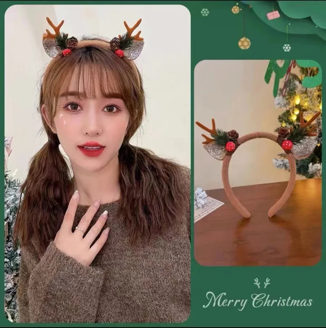 Christmas Reindeer Antlers Headband