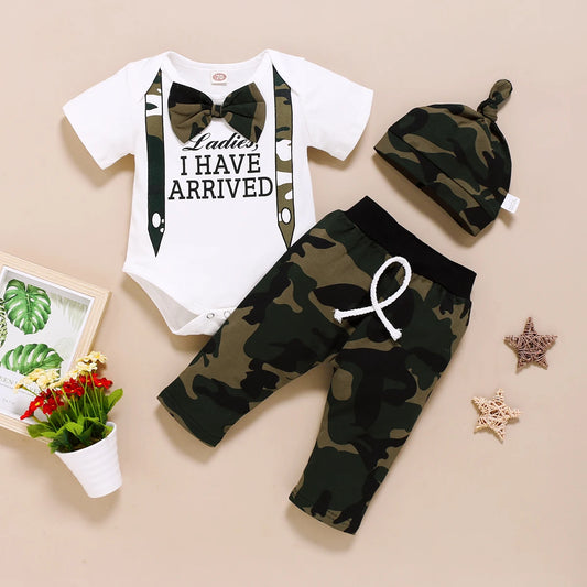 Stylish Newborn Camouflage Outfit
