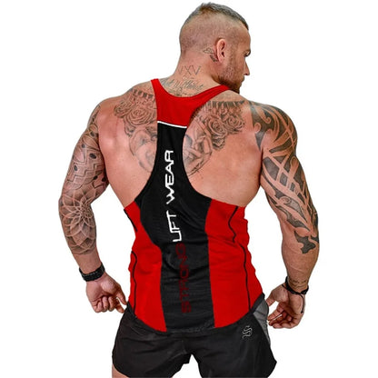 Bodybuilding-Tanktop aus Baumwolle für Herren