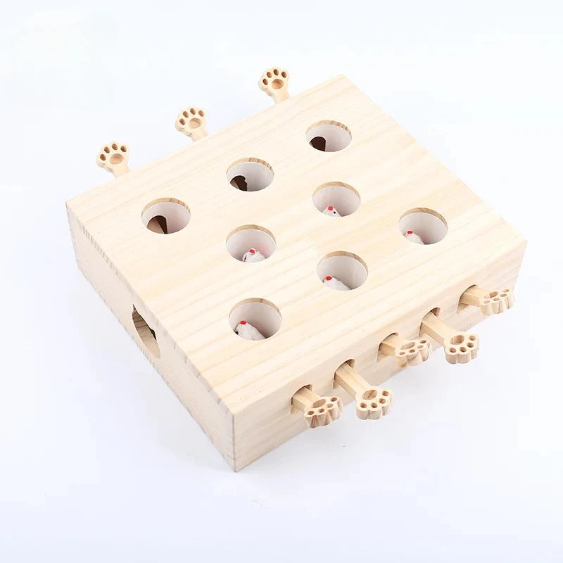 Indoor Solid Wood Cat Toys