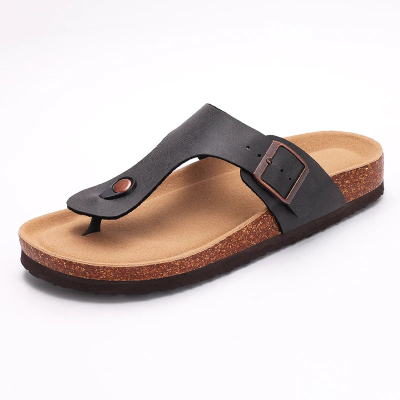 Men's Non-slip Open-toe Leather Soft Bottom Sandals