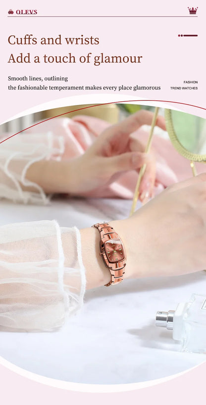 Waterproof Steel Strap Couple Watch Set