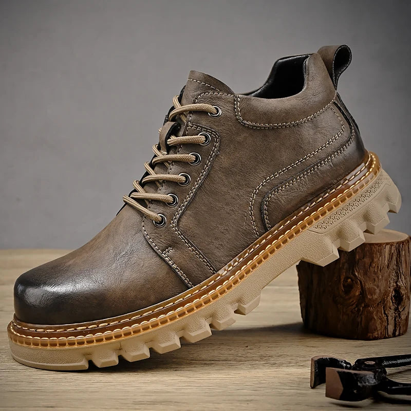 Men's Genuine Leather Italian Work Boots