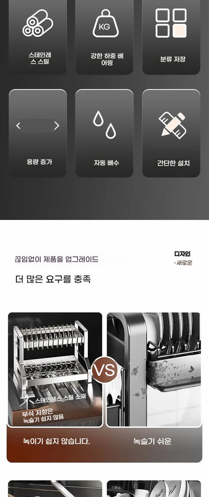 Stainless Steel Kitchen Organizer Shelf