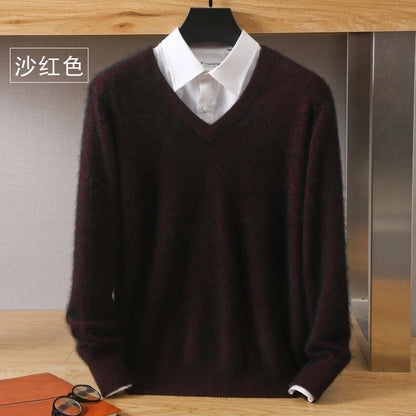 High-Quality Mink Wool Men's Sweater