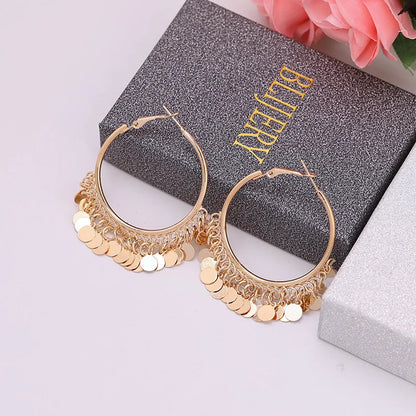Geometric Round Women's Earrings